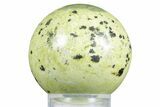 Polished Lizardite With Hematite Sphere #350139-1